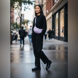 BAGGU Small Nylon Crescent Bag, Wisteria/Purple Color NWT
Sold out online